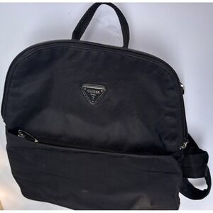 Guess Small Backpack logo color Black ajustable straps Backpack Purse top Handle
